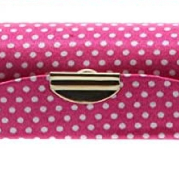 Pink polka dots lipstick case with mirror - Picture 4 of 4